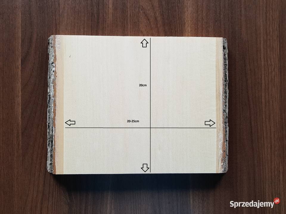 Deska lipowa z korą 20x225x25 rzeźba ikony łódzkie Łódź