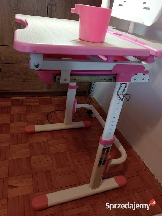 Biurko dziewczęce Pink z regulacją wysokości Jaworzno