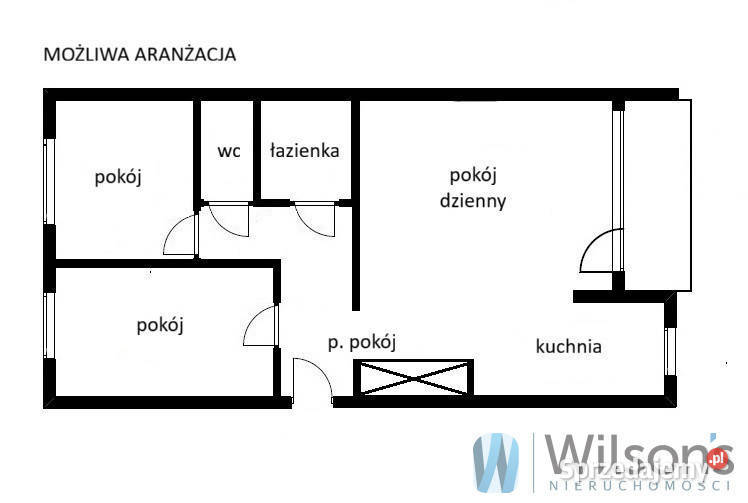 Mieszkanie 50m2 3pokojowe Warszawa sprzedam
