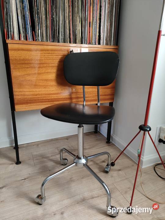 Krzesło obrotowe vintage lata 70 wielkopolskie Kalisz