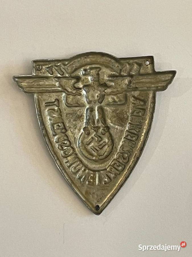 Blaszka Motorowego Oddziału NSKK III Rzesza Kraków