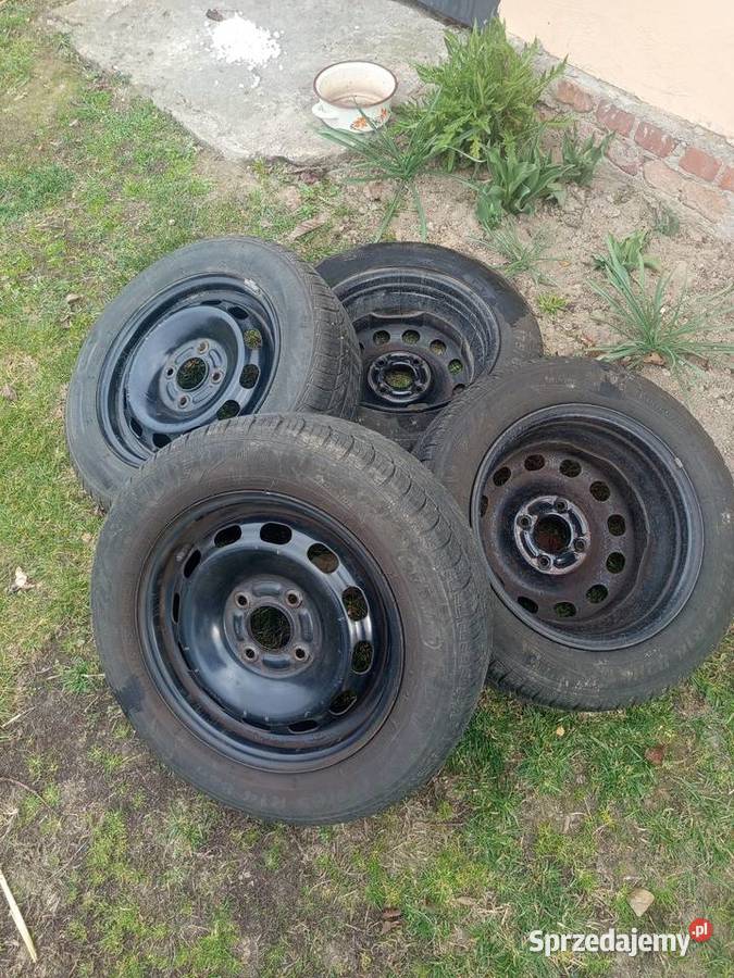 Opony z felgami 14cale Samochodowe Maszki k. Wojciechowa