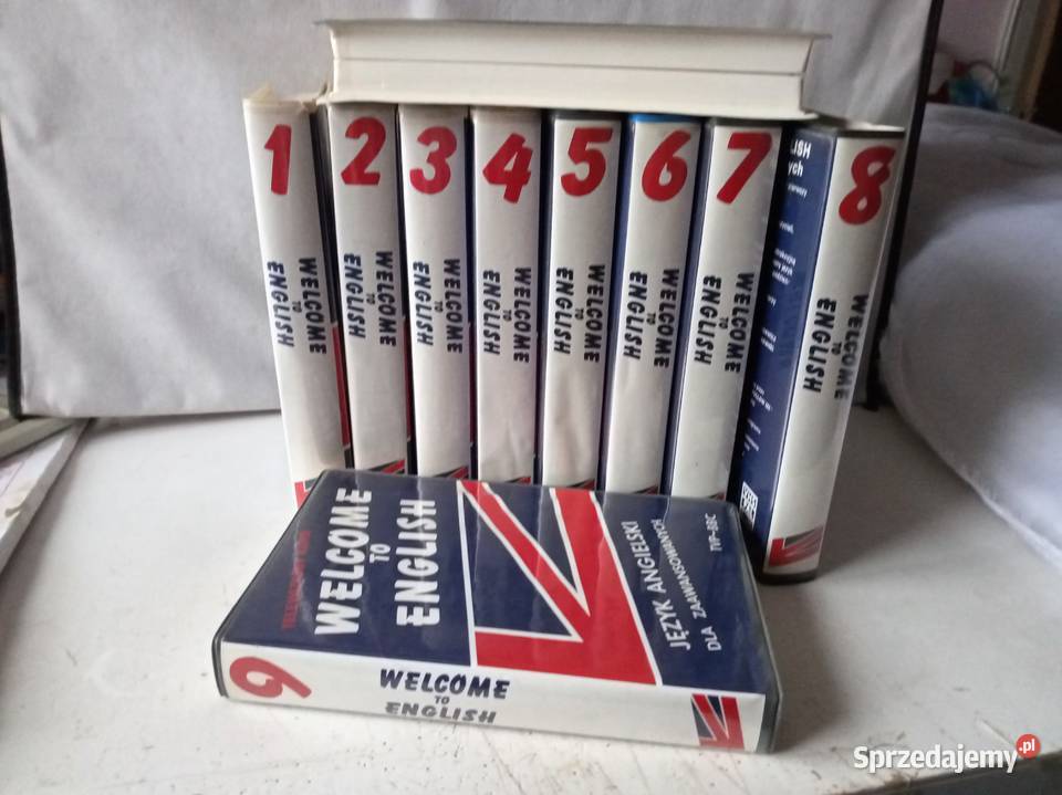 Duży kurs języka angielskiego na kasetach VHS Warszawa