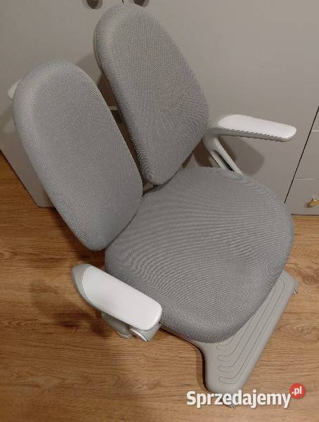 Fotel Krzesło do biurka szare regulowane dziecko Warszawa