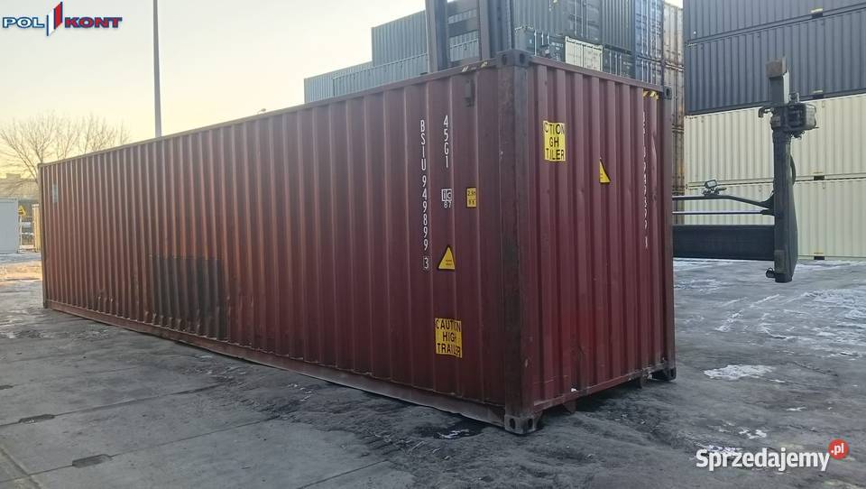 Kontener morski 40HC 12m Pewny Kontener Koło