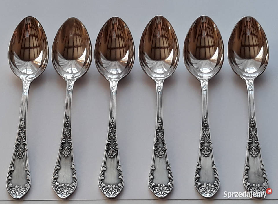 Posrebrzane łyżeczki do kawy mokki ROMAŃSKI