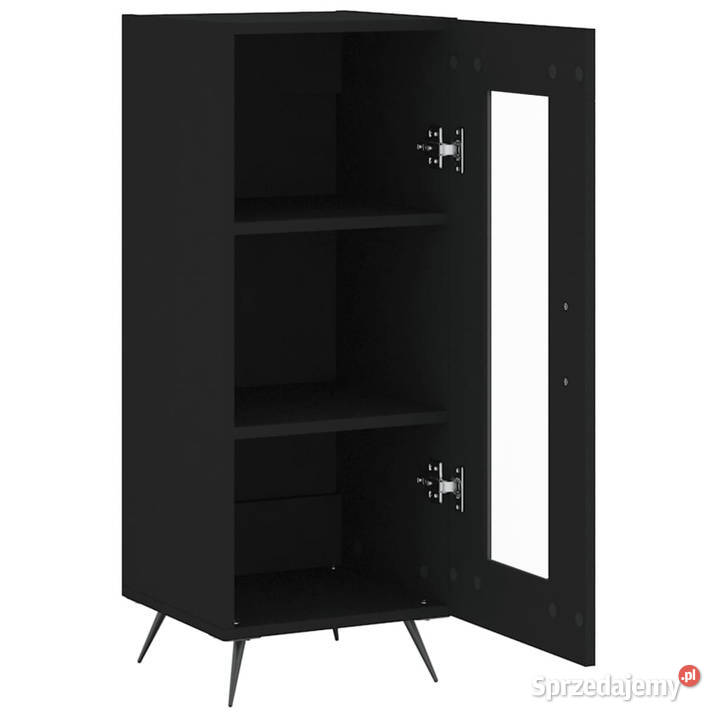 Szafka czarna 345x34x90 materiał drewnopochodny Warszawa