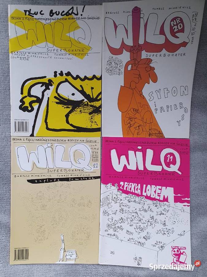 Wilq zestaw 4 komiksów Polskie Komiksy Gdynia