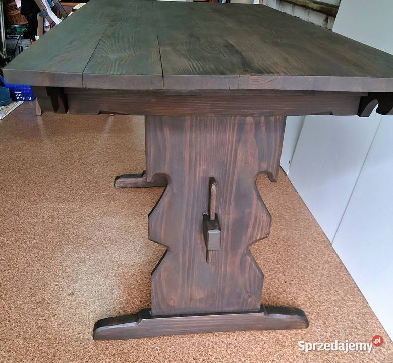 Stół z drewna palisander Cepelia PRL Meble łódzkie Łódź sprzedam