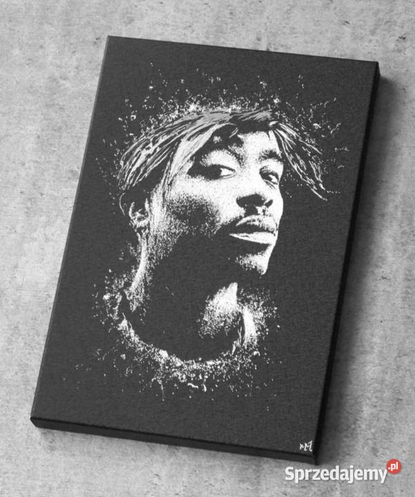 2pac Oryginalny obraz ręcznie grawerowany Sandomierz