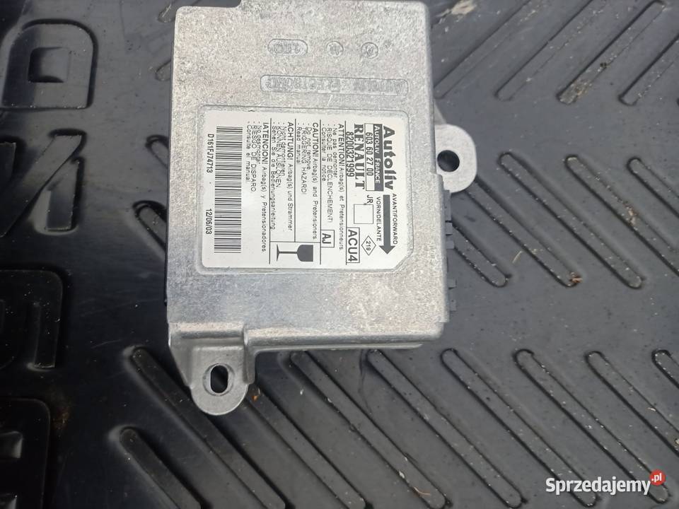 Sensor moduł airbag renault scenic II 2 Szczecin sprzedam