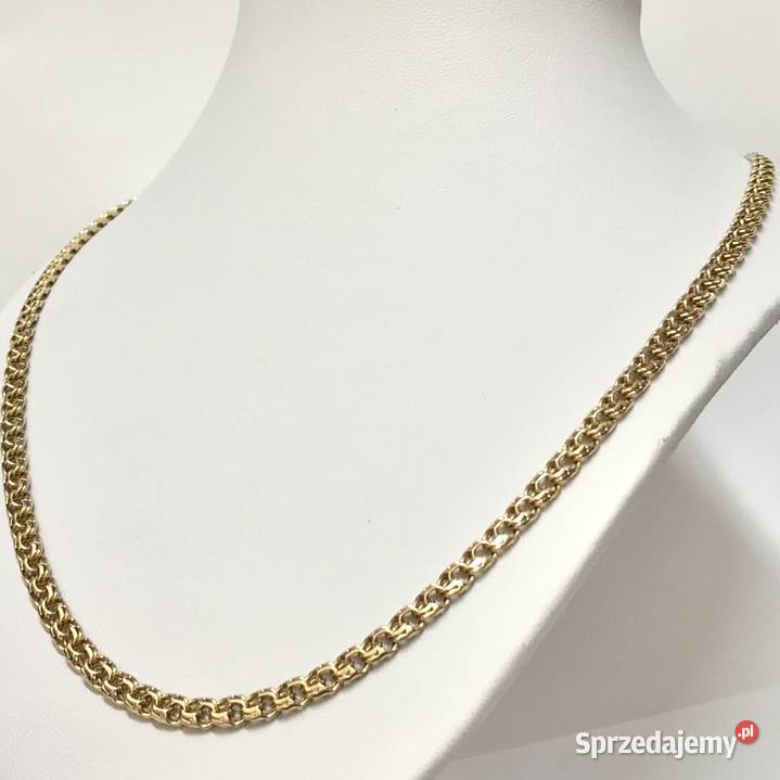 Złoty ŁAŃCUSZEK damski 14K piękny GARIBALDI 55 mazowieckie Warszawa
