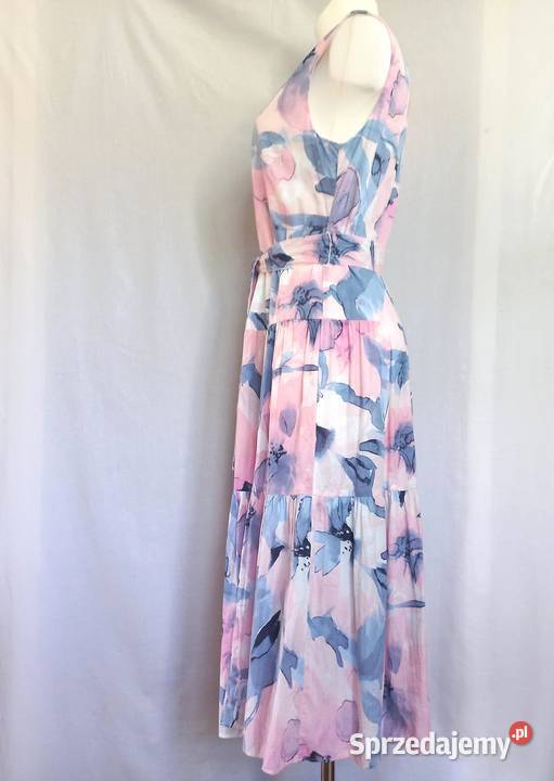 Sukienka bawełna Bez Rękawów r 3840 Falbana NOWA Białystok