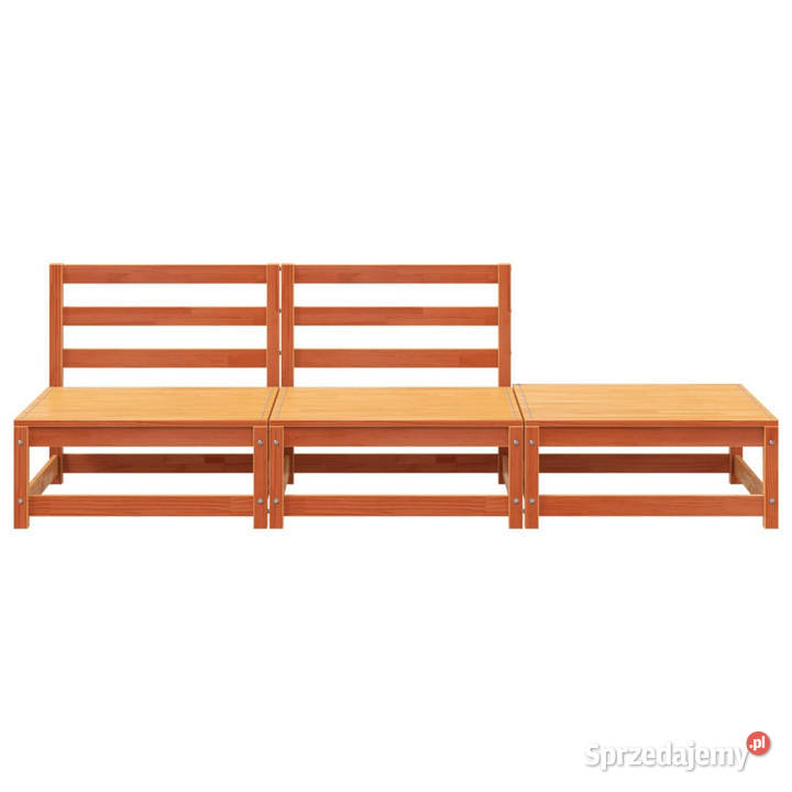 Sofa ogrodowa bez podłokietników z podnóżkiem Warszawa