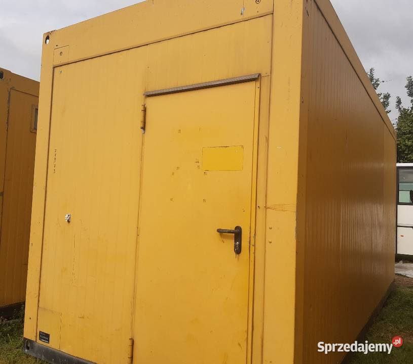 Kontener biurowy szatniowy żółty Swarzędz Pozostałe wielkopolskie
