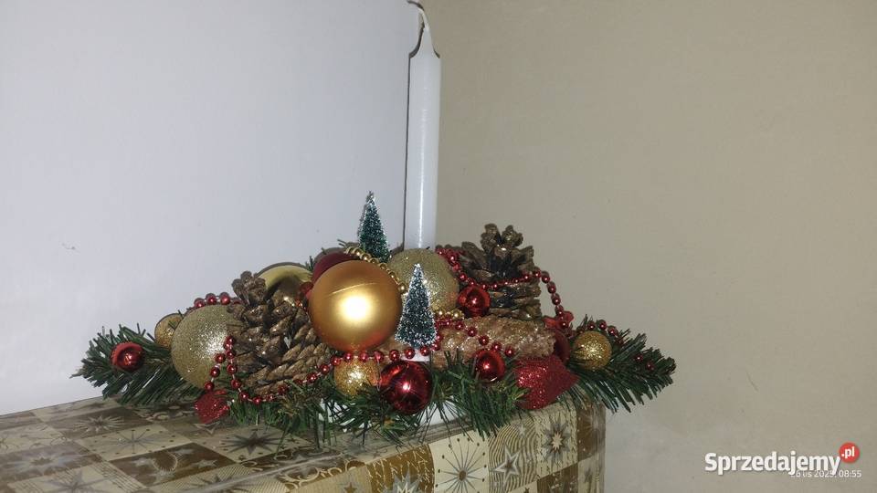 Stroik świąteczny bożonarodzeniowy średnica 35 Boże Narodzenie Koszyce sprzedam