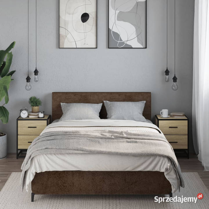 Szafki nocne 2 dąb sonoma 40x31x50 WM848677 Nocne