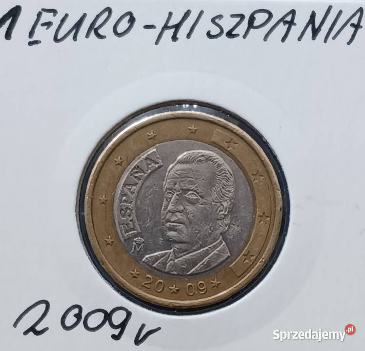 1 Euro Hiszpania 2009 r Konin sprzedam