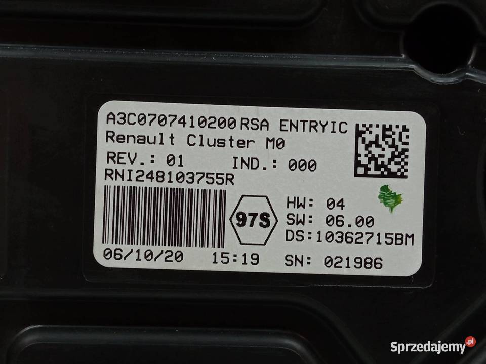 LICZNIK 248103755R 10 B 100 Dacia Duster II sprzedam