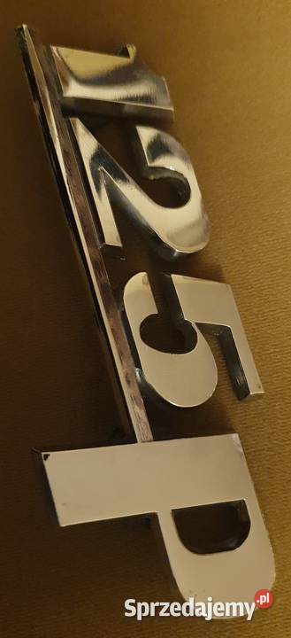 Nowy znaczek emblemat chrom Fiat FSO 125p Sosnowiec