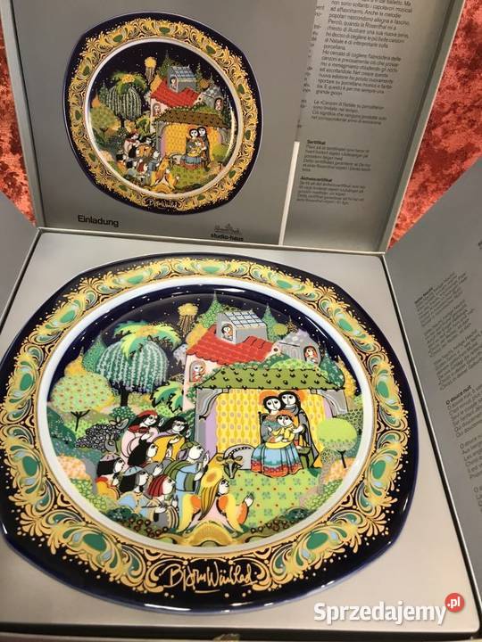 Talerz Rosenthal Bjrn Wiinblad Kolędy na