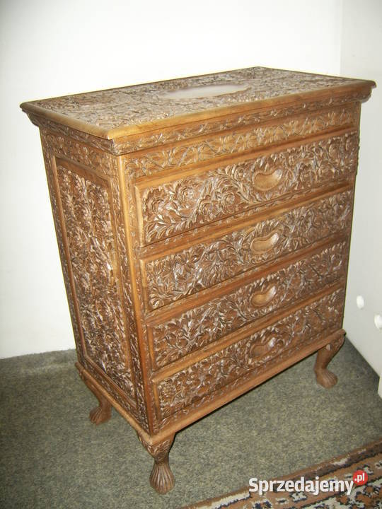 Komoda indyjska ręczni rzeźbiona unikat mazowieckie Warszawa