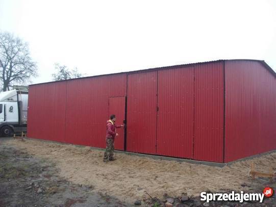 Garaż Blaszany Garaże Blaszane 8x20 Każdy Wymiar małopolskie Andrychów