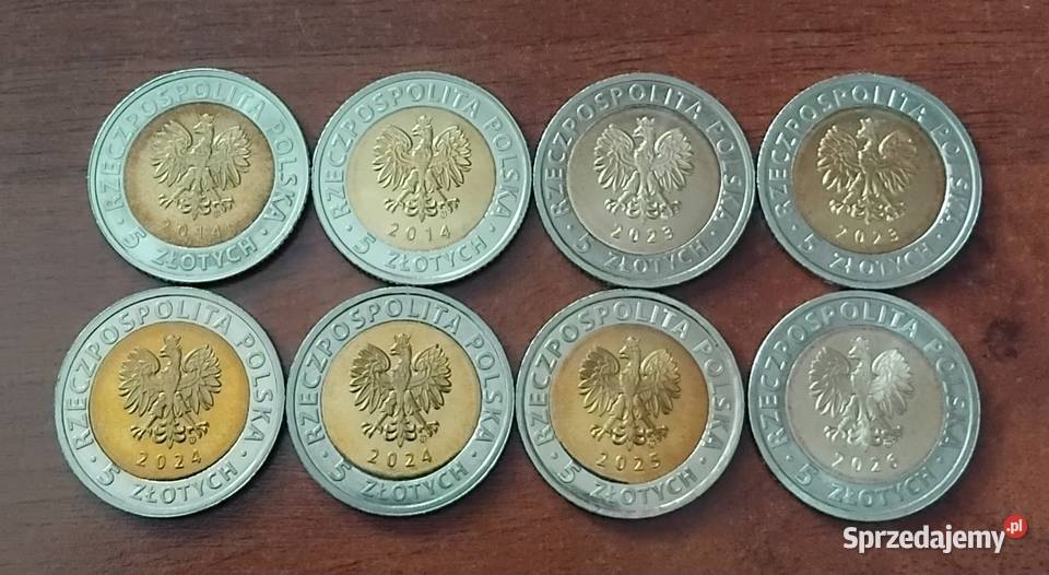 monety 5 z kolekcji odkryj Polskę pomorskie