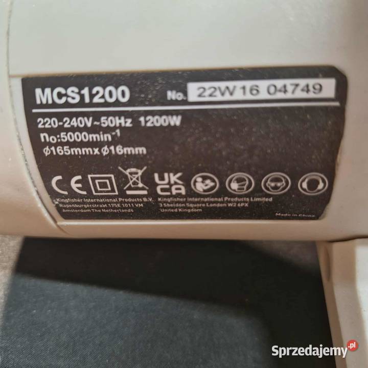 pilarka macallister mcs1200 Pozostałe Łódź