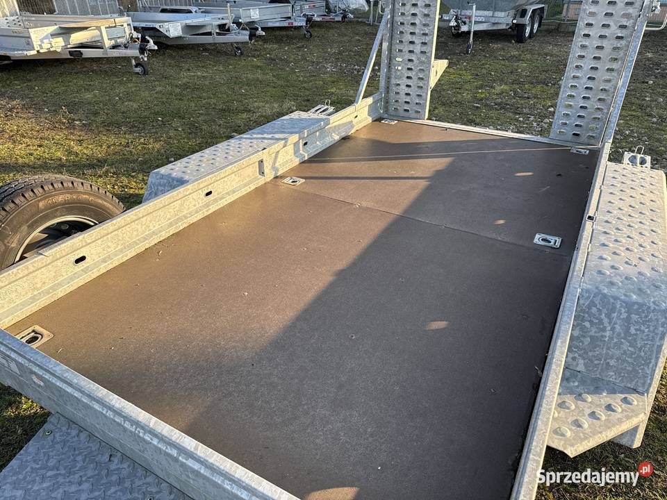 Przyczepa minikoparka BORO NIEWIADÓW 3500DMC pełny VAT Piła