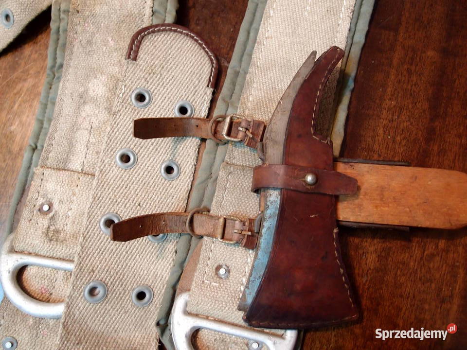 Zabytkowy pas strażacki topór bojowy prod LZKT Łódź