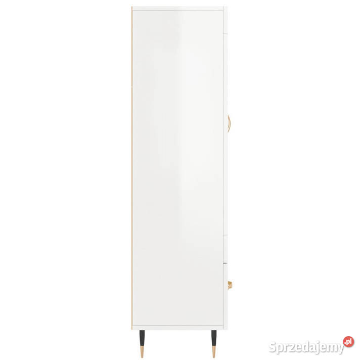 Wysoka szafka biała z połyskiem 695x31x115 Pozostałe Warszawa
