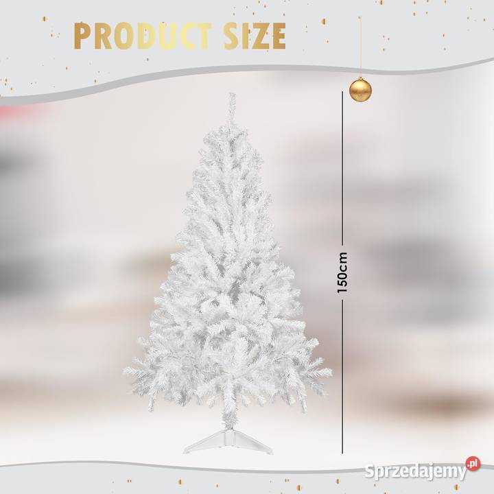 Choinka sztuczna CCLIFE 150 biała Jadowniki
