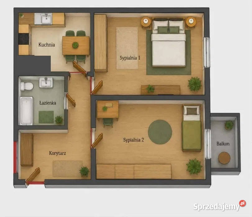 Mieszkanie 377m2 2 pokoje balkon parking 5 3 piętra i więcej Kielce
