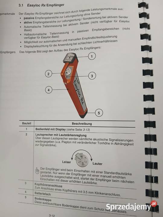 Seba KMT Easyloc Rx sprzęt do wykrywania kabli i Kable i przewody Dębno