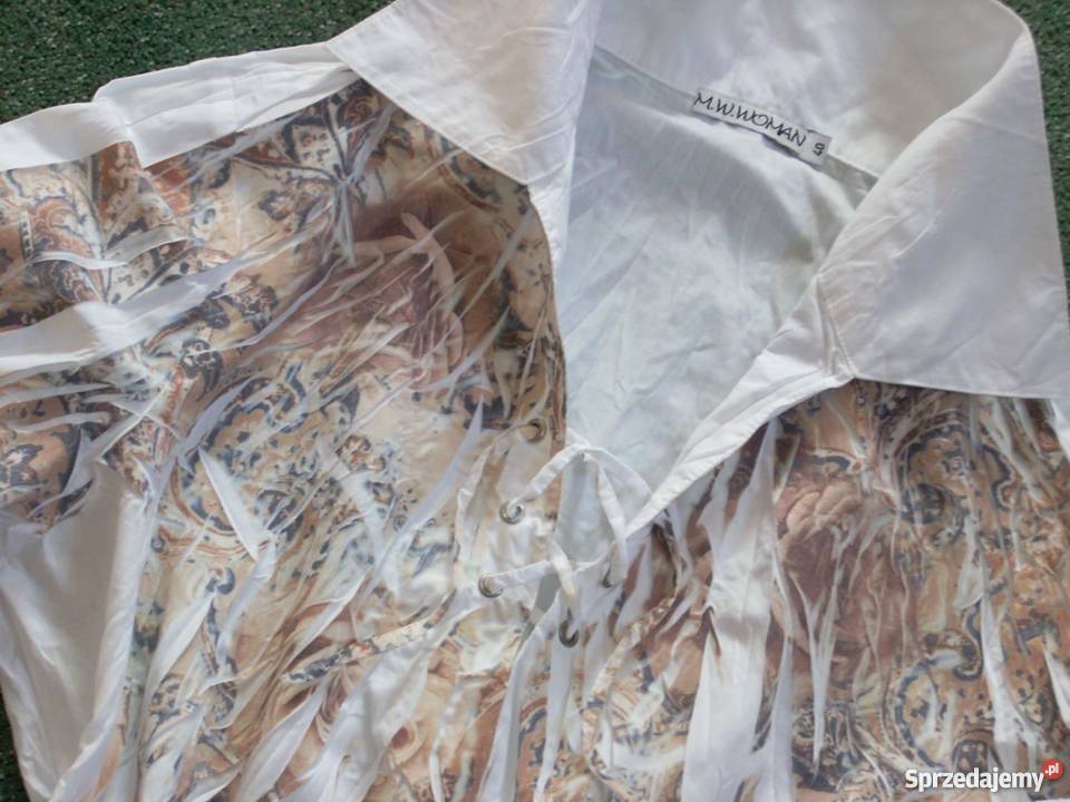 MWWOMAM Koszula Sznurowana Nadruk 40 L Bluzki i koszule Nowy Sącz