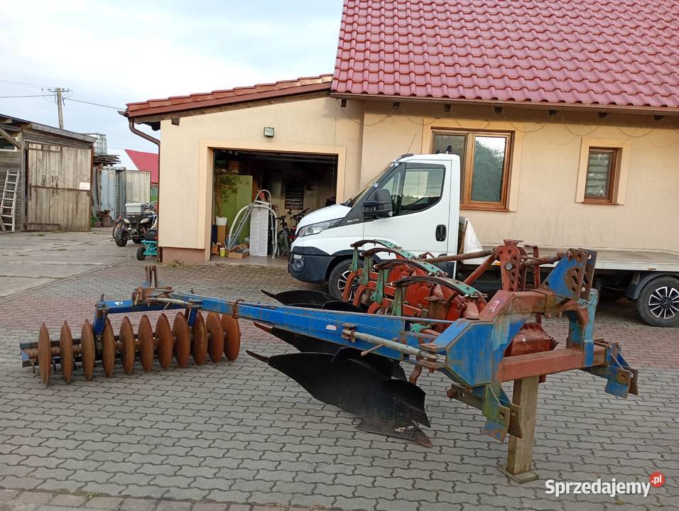 Pług 4skibowy zagonowy kverneland zabezpieczenia Sośno