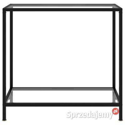 Stolik konsolowy przezroczysty 80x35x75 szkło