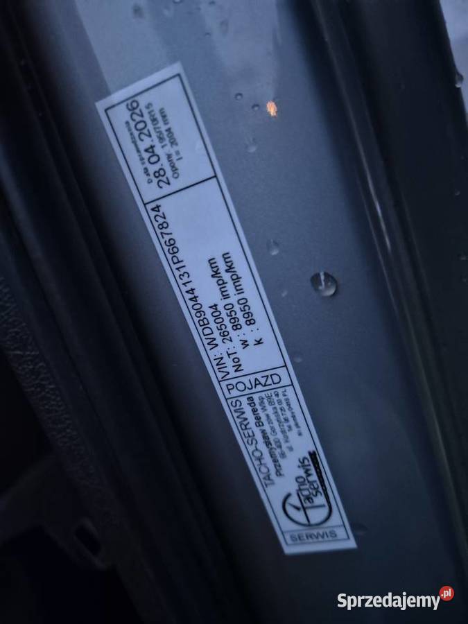 Pomoc drogowa Mercedes Sprinter 412D 4600 dmc VAT marża lubuskie Gorzów Wielkopolski sprzedam