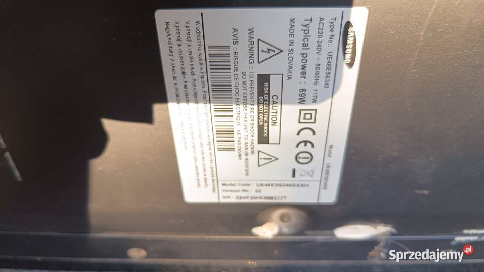 telewizor samsung ue46es6340 Samsung Telewizory wielkopolskie