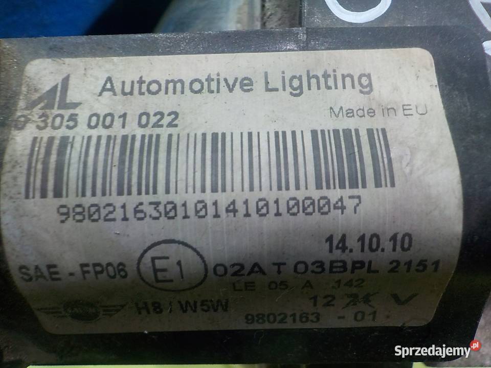 MINI COOPER COUNTRYMAN I 16 B 10r halogen prawy Suków sprzedam