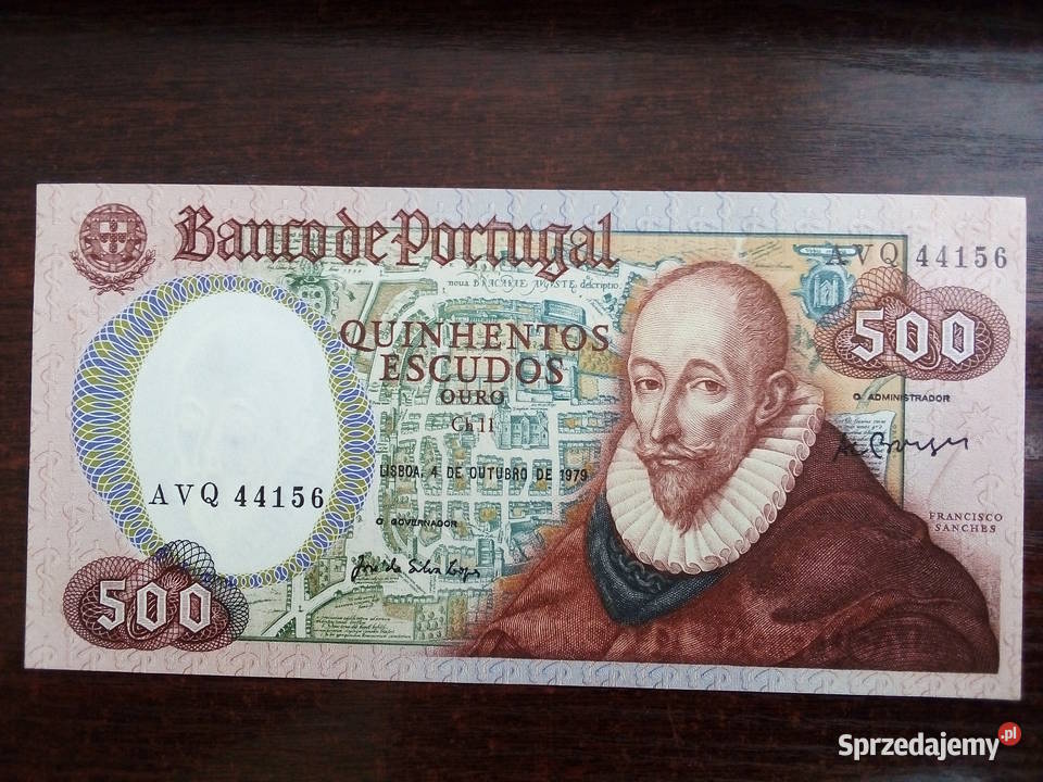 Banknot 500 escudos Portugalia sprzedam