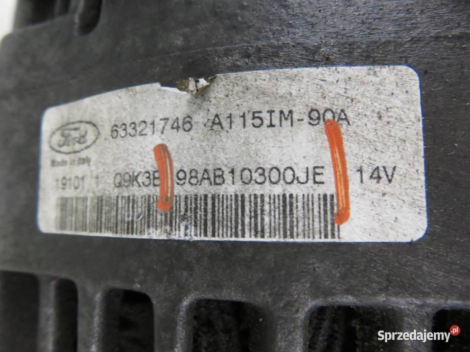 ALTERNATOR FORD FOCUS MK1 I 18 TDDi 90 C9DB Układ elektryczny silnika