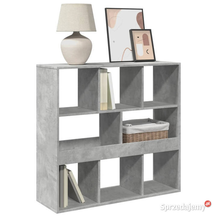 Regałprzegroda szarość betonu 100x33x945 Regały