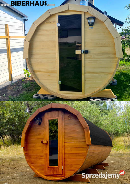 SAUNA Ogrodowa 400 PRZEBIERALNIA Beczka 500L Nowy Targ