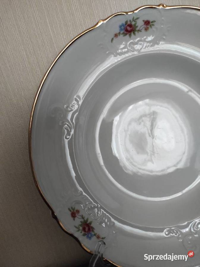 Talerz głęboki porcelana Bogucice Warpechy Stare