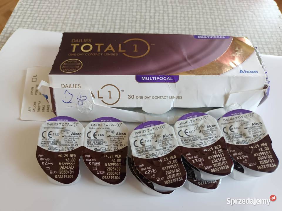 Soczewki kontaktowe TOTAL 1 425 I 325 śląskie Będzin