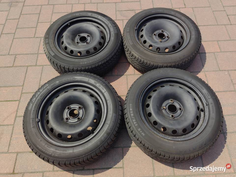 Koła stalowe zimowe 4x100 17565 R15 ET43 Fiat Witkowo