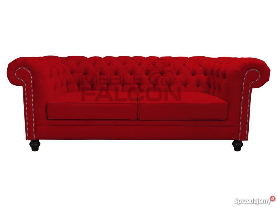 Pikowana sofa Chesterfield Next PRODUCENT MEBLE czarny pomorskie Gdańsk