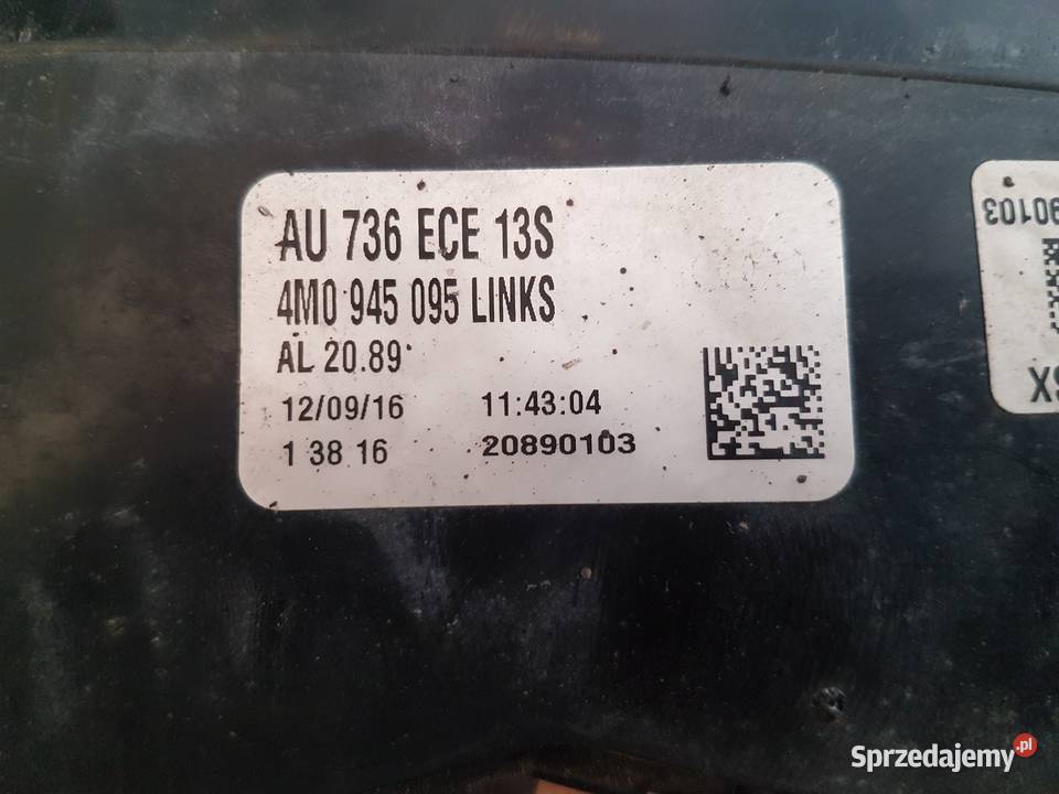 AUDI Q7 4M0 SWIATLO TYLNE LAMPA TYLNA ZDERZAKA wielkopolskie Turkowice